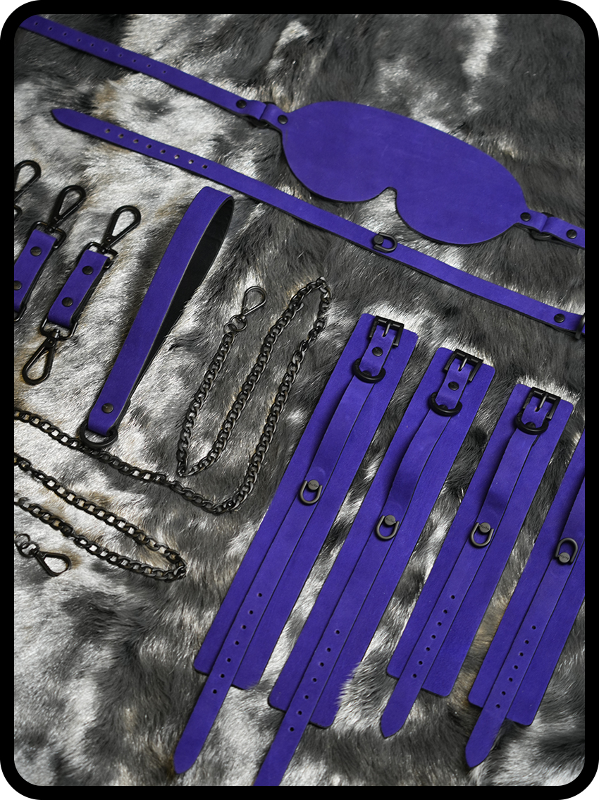 “Bound by Desire” – Handcrafted Luxury Leather Bondage Ensemble for Power & Elegance