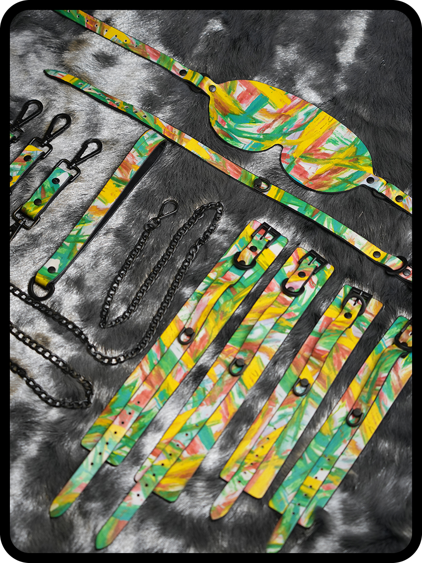 “Bound by Desire” – Handcrafted Luxury Leather Bondage Ensemble for Power & Elegance