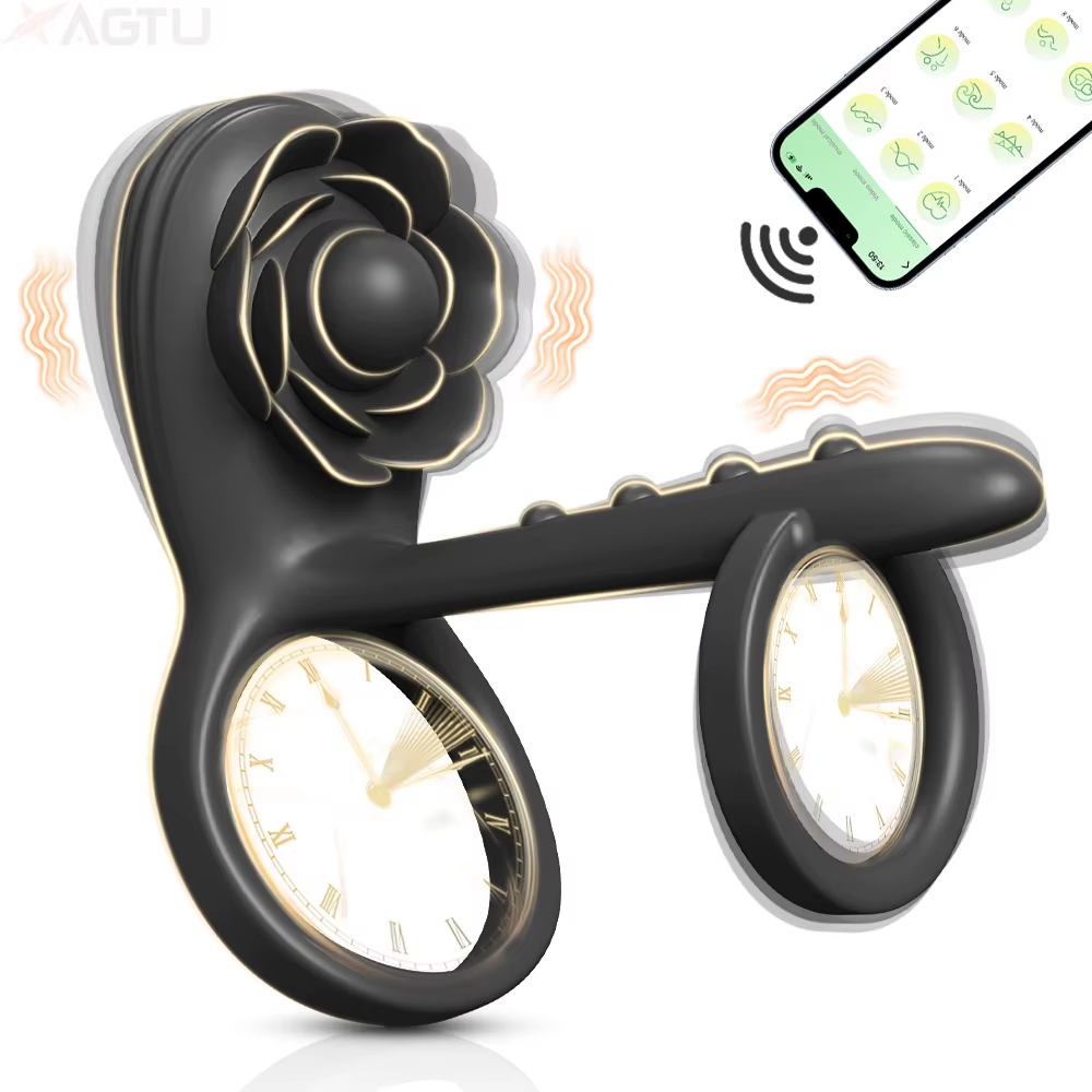 Vibrating Silicone Cock Ring – Delay Support & Dual Stimulation Ring for Men