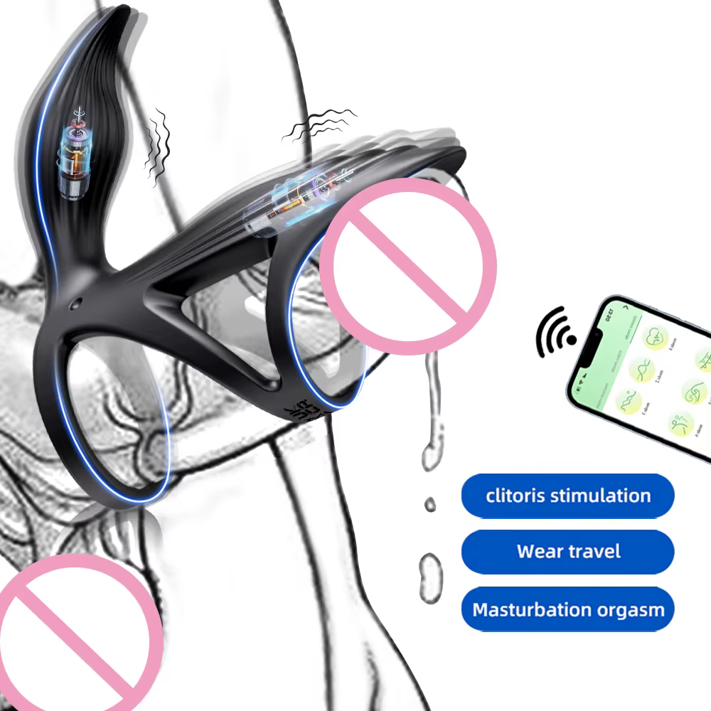 Remote Control Vibrating Cock Ring – Delay Support & 360° Rotating Prostate Massager