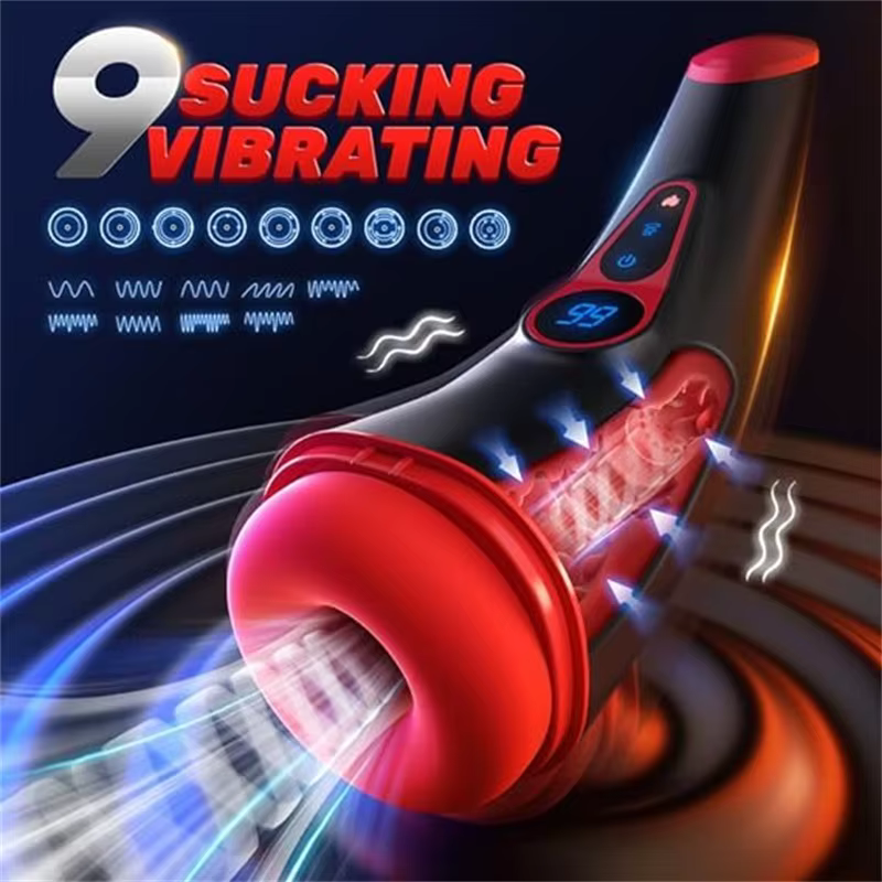 Male Masturbator Cup – Heating & Vibrating Automatic Suction Stroker for Men