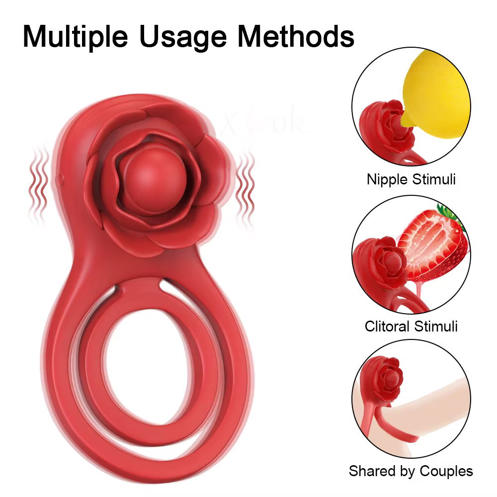 Vibrating Silicone Cock Ring – Delay Support & Dual Stimulation Ring for Men