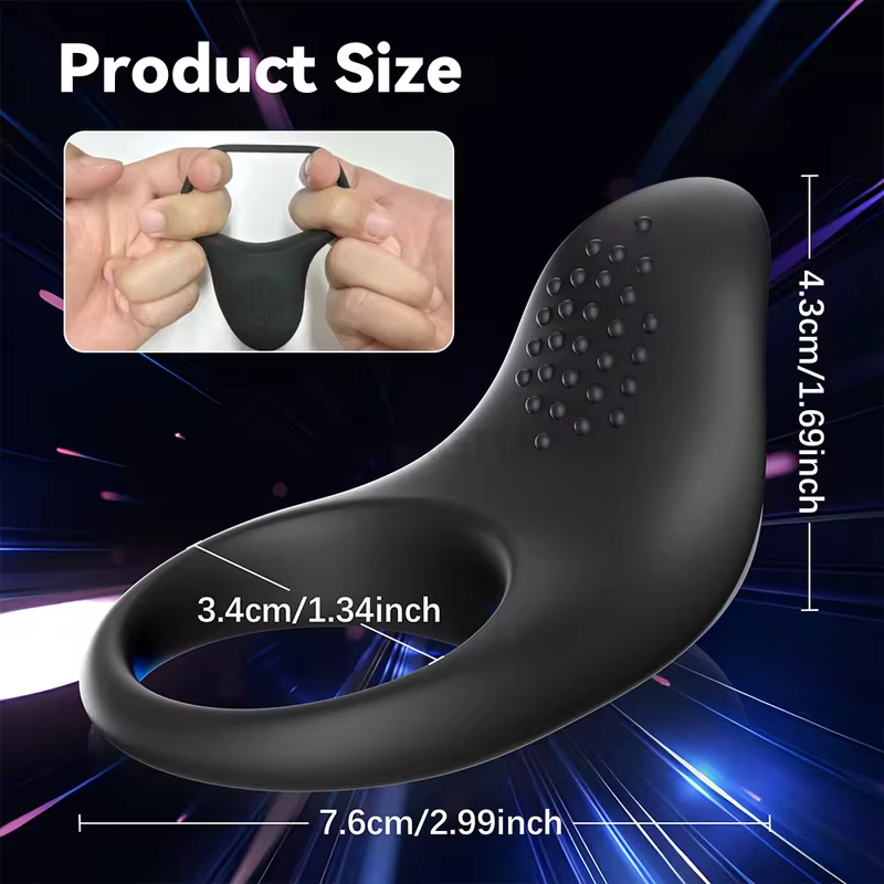 Couples APP Vibrating Ring – Delay Support Penis Ring with Clit & G-Spot Stimulation