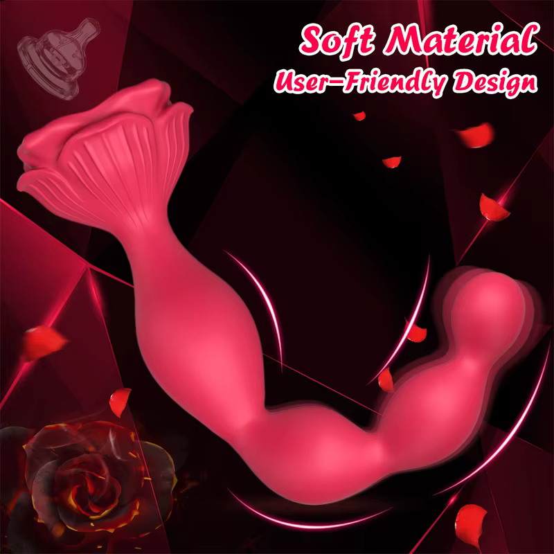 Silicone Vibrating Anal Beads – Prostate Massager & Butt Plug with Manual Control