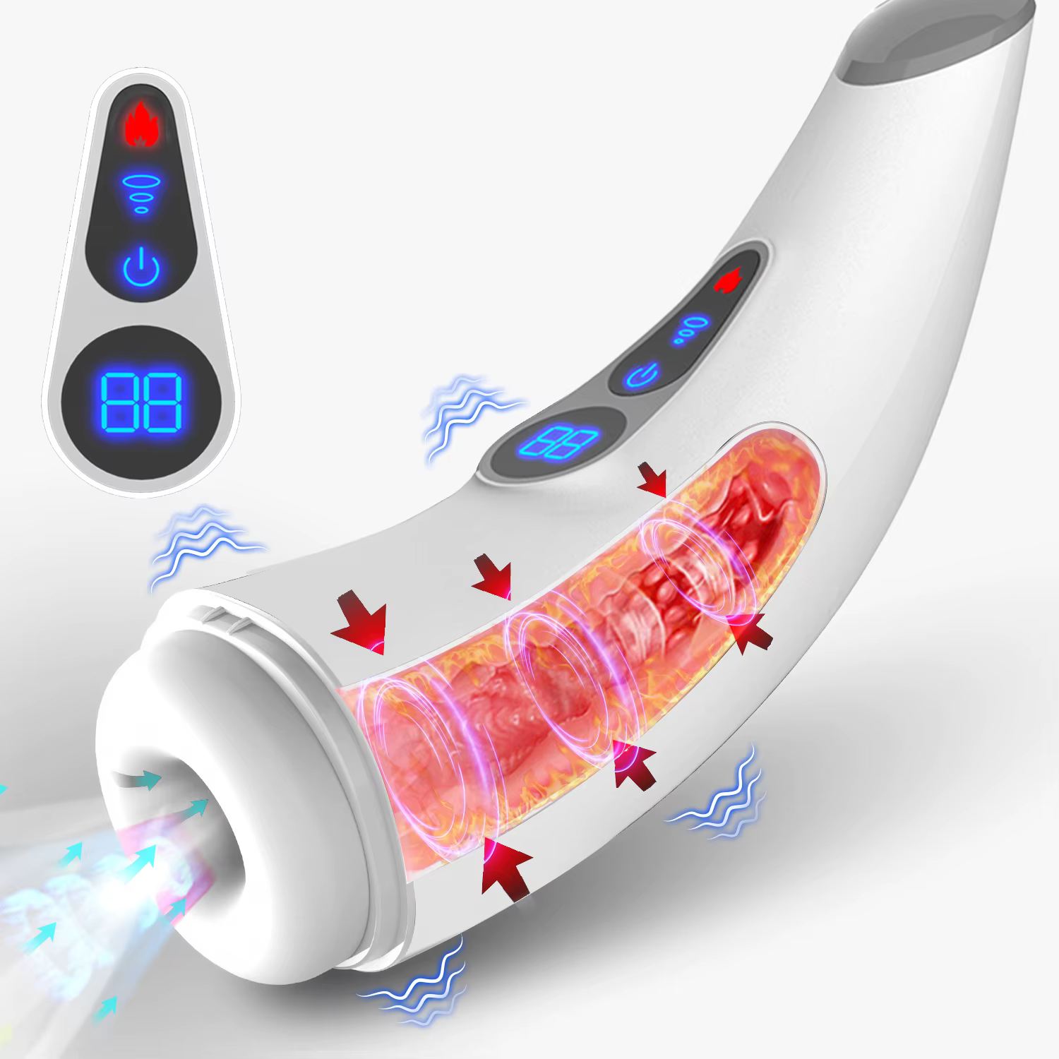 Male Masturbator Cup – Heating & Vibrating Automatic Suction Stroker for Men