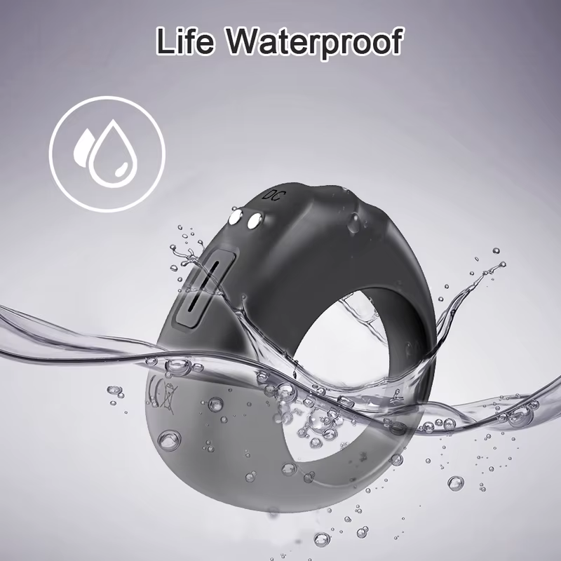 Smart APP-Controlled Vibrating Cock Ring – Silicone Delay Support Ring with Data Tracking