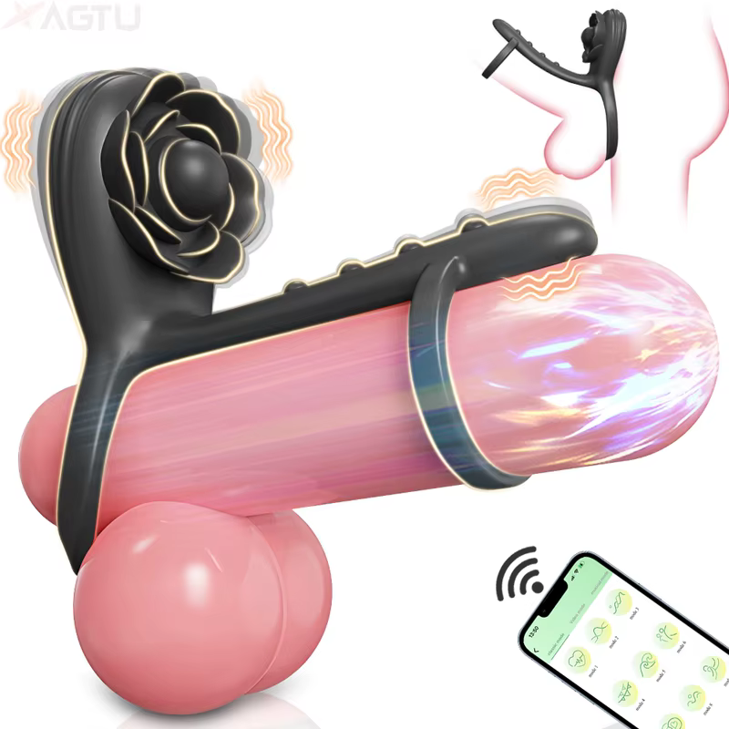 Vibrating Silicone Cock Ring – Delay Support & Dual Stimulation Ring for Men