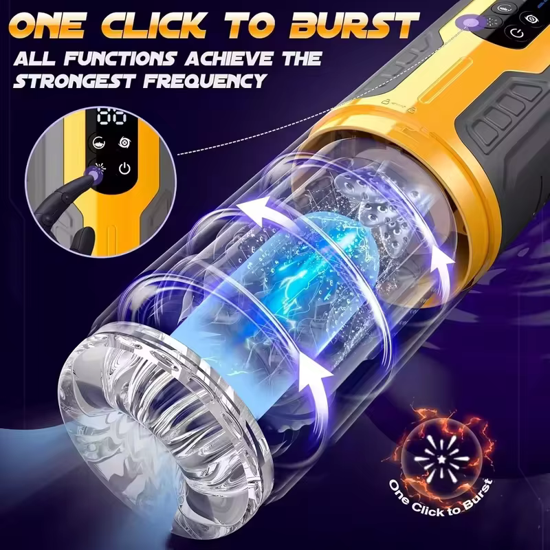 Telescopic Automatic Male Masturbator – Vacuum Suction Stroker Pump for Men