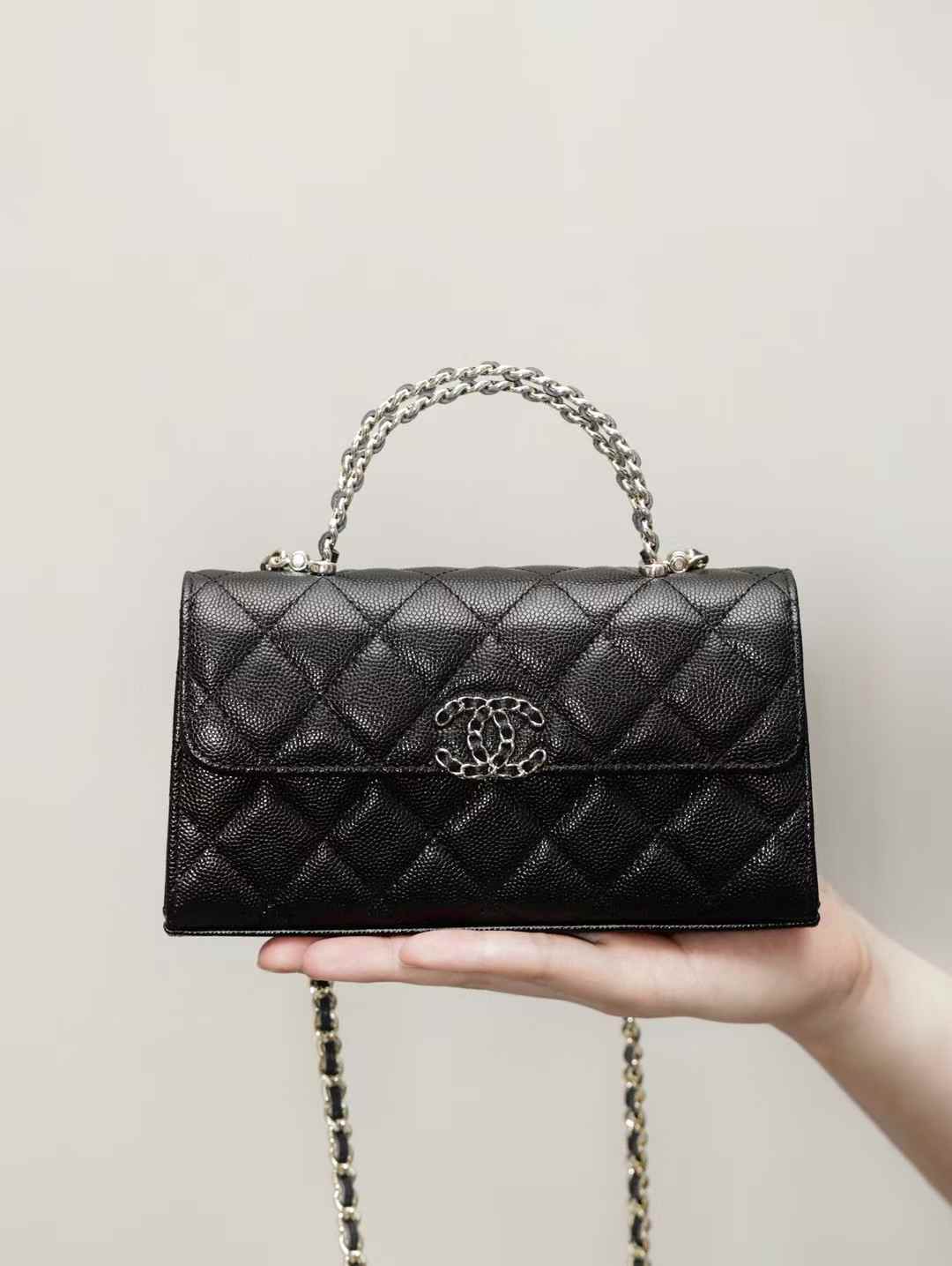 CHANEL 25S 橫版kelly 黑金