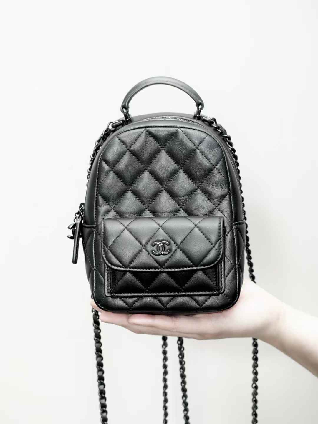 CHANEL mini backpack 小背包 菱格紋