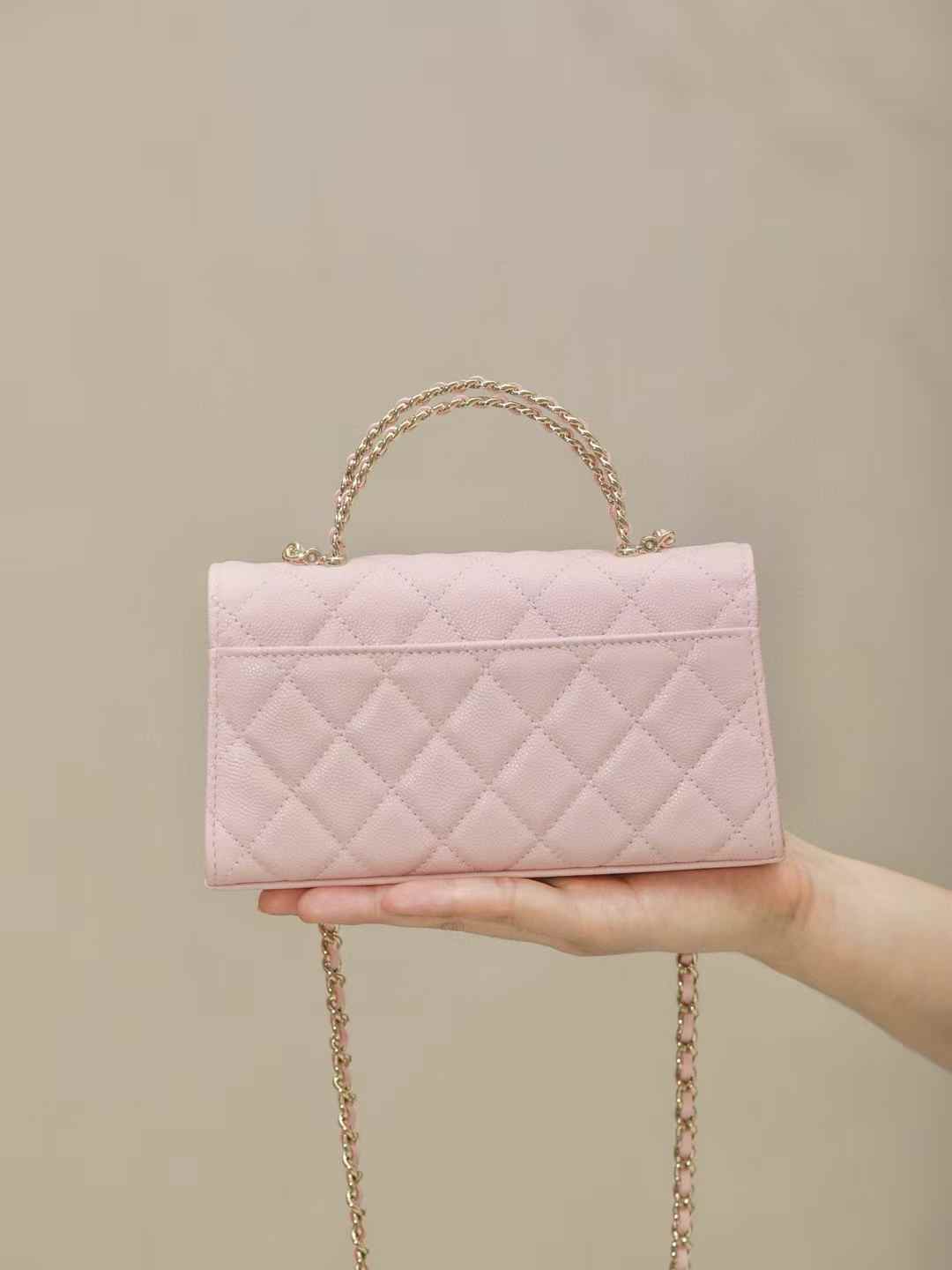 CHANEL 25S 橫版kelly 粉色