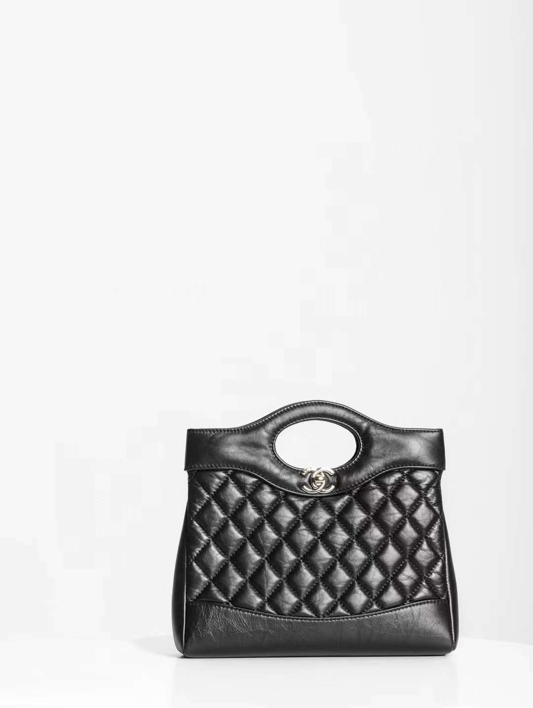 CHANEL 23A 31MINI SHOPPING BAG 經典中古側背包 黑色
