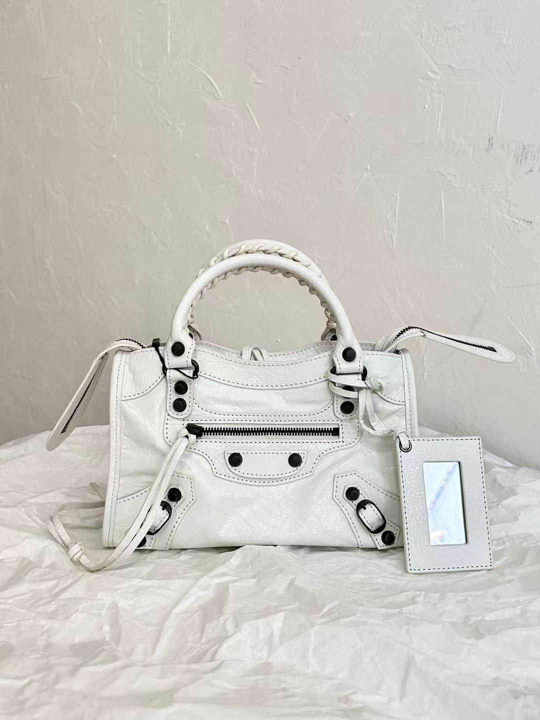 BALEN_GAGA 中古CITY機車包 MINI 白槍色