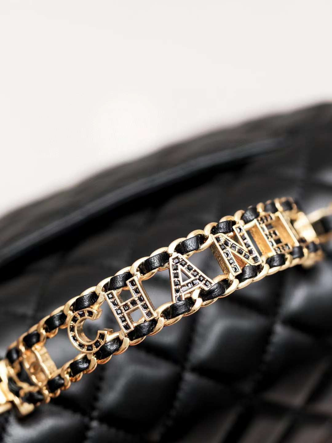 CHANEL 24P 手挽編織字母CF口蓋包