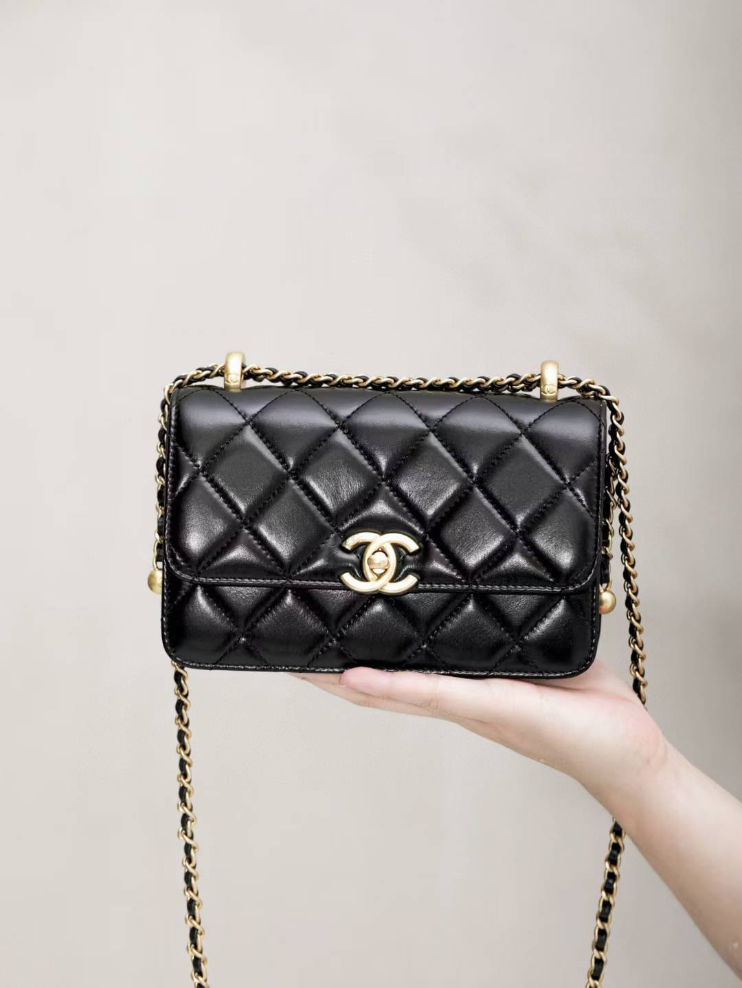 CHANEL 25 最新款 雙金球 雙金珠CF 口蓋包