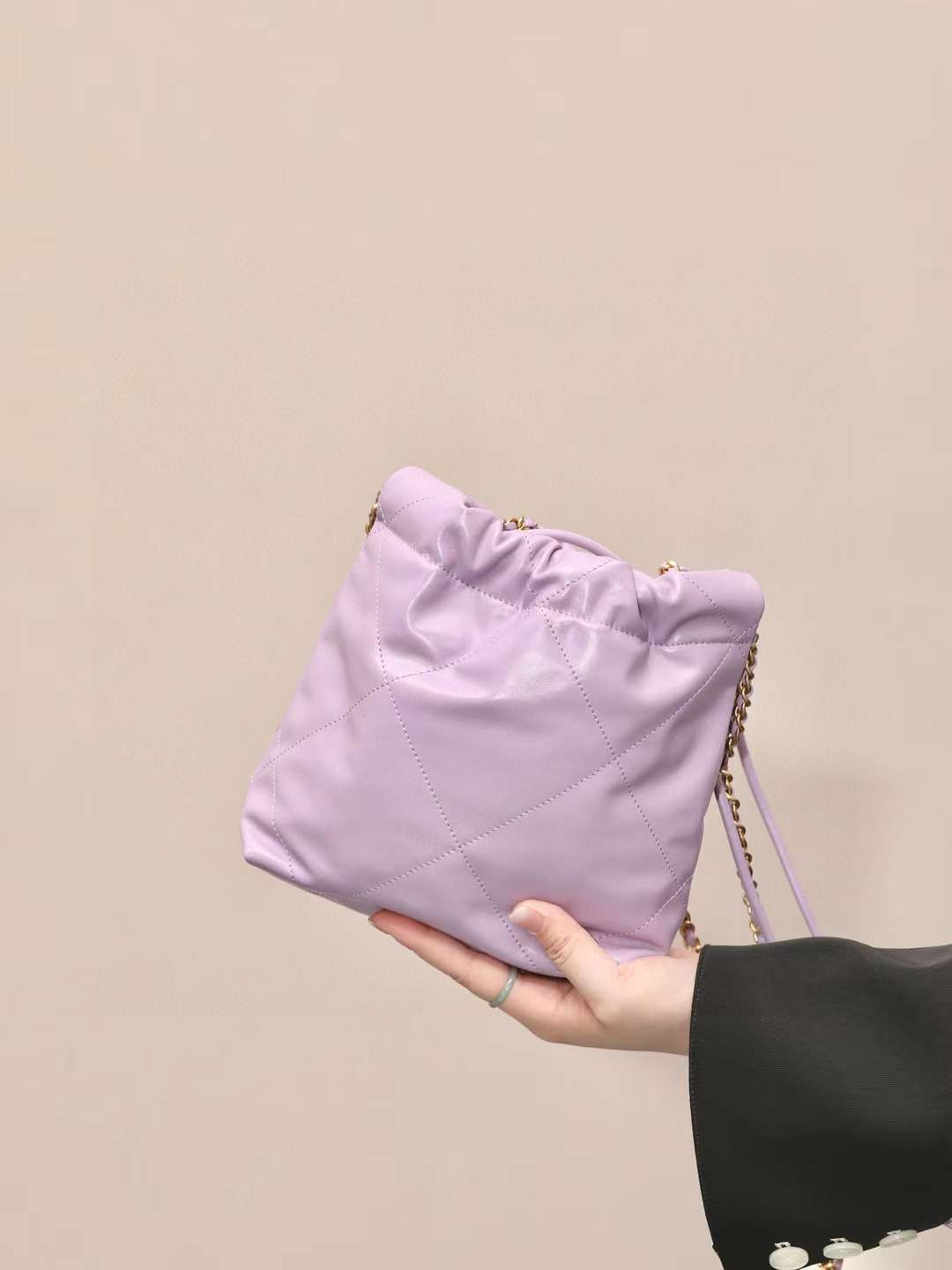 CHANEL 22BAG MINI 香芋紫小水桶包