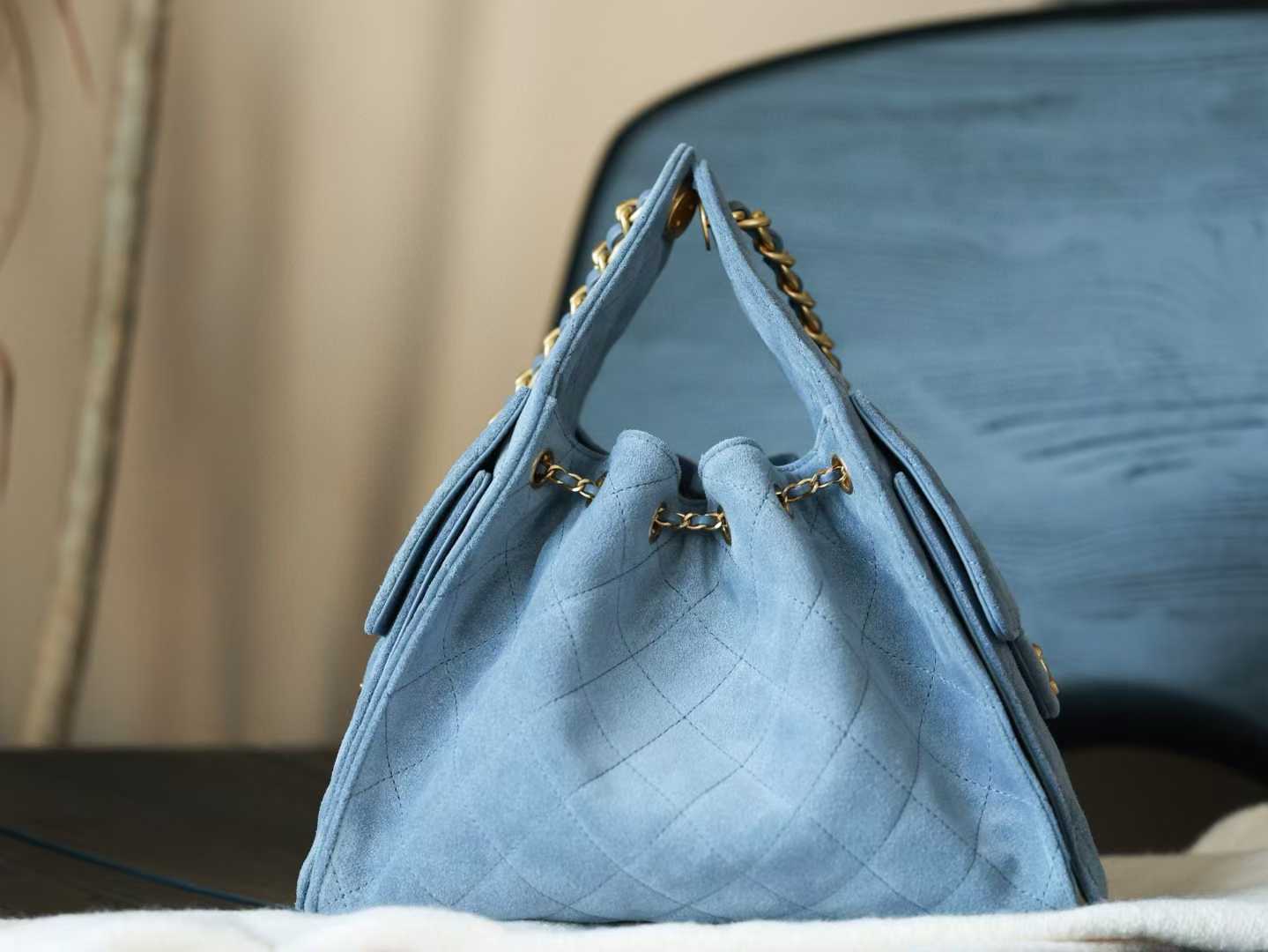 CHAMEL 25bag 嬉皮包 Hobo 藍色