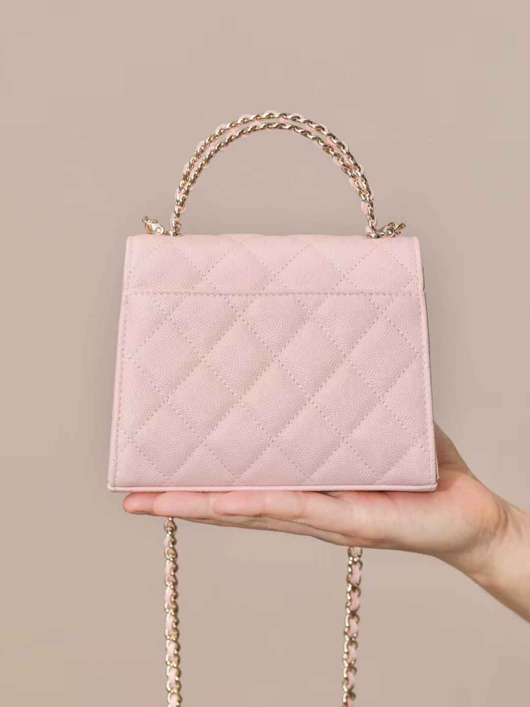 CHANEL 25S kelly 春夏系列 手把包 粉色