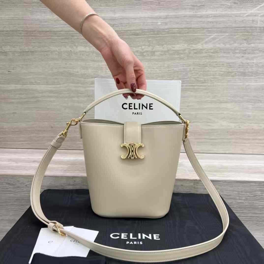 CELINE LOUISE小號光滑牛皮革手袋