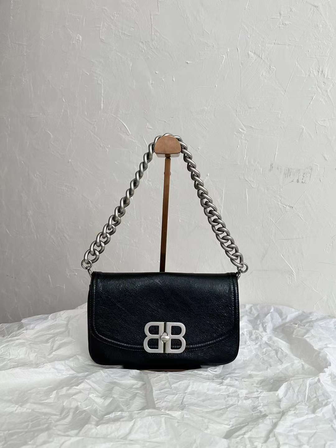 BALEN_GAGA BB SOFT BAG 翻蓋包 黑色小號