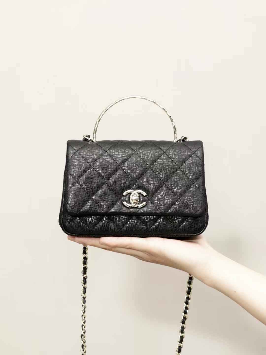 CHANEL 25S金屬手把coco crush handle 兩色