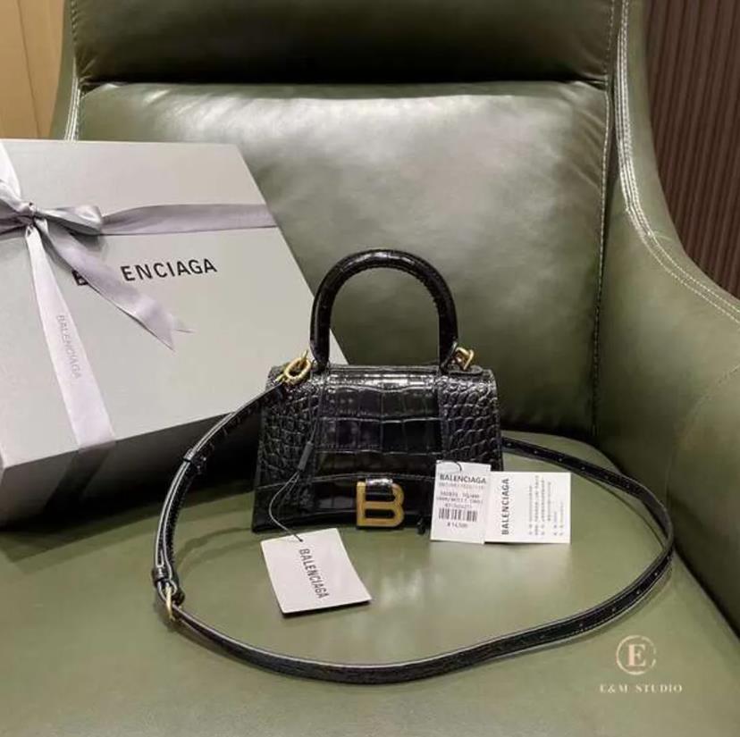 BALEN_GAGA HOURGLASS 鱷魚紋沙漏包 XS/S