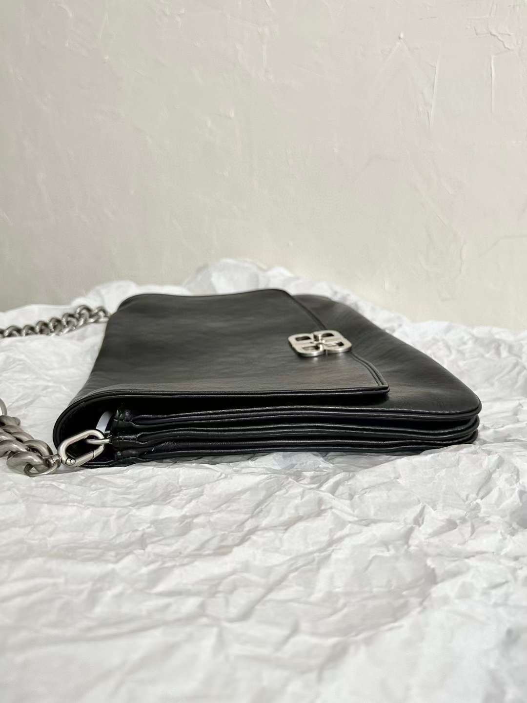 BALEN_GAGA BB SOFT BAG 翻蓋包 黑色大號