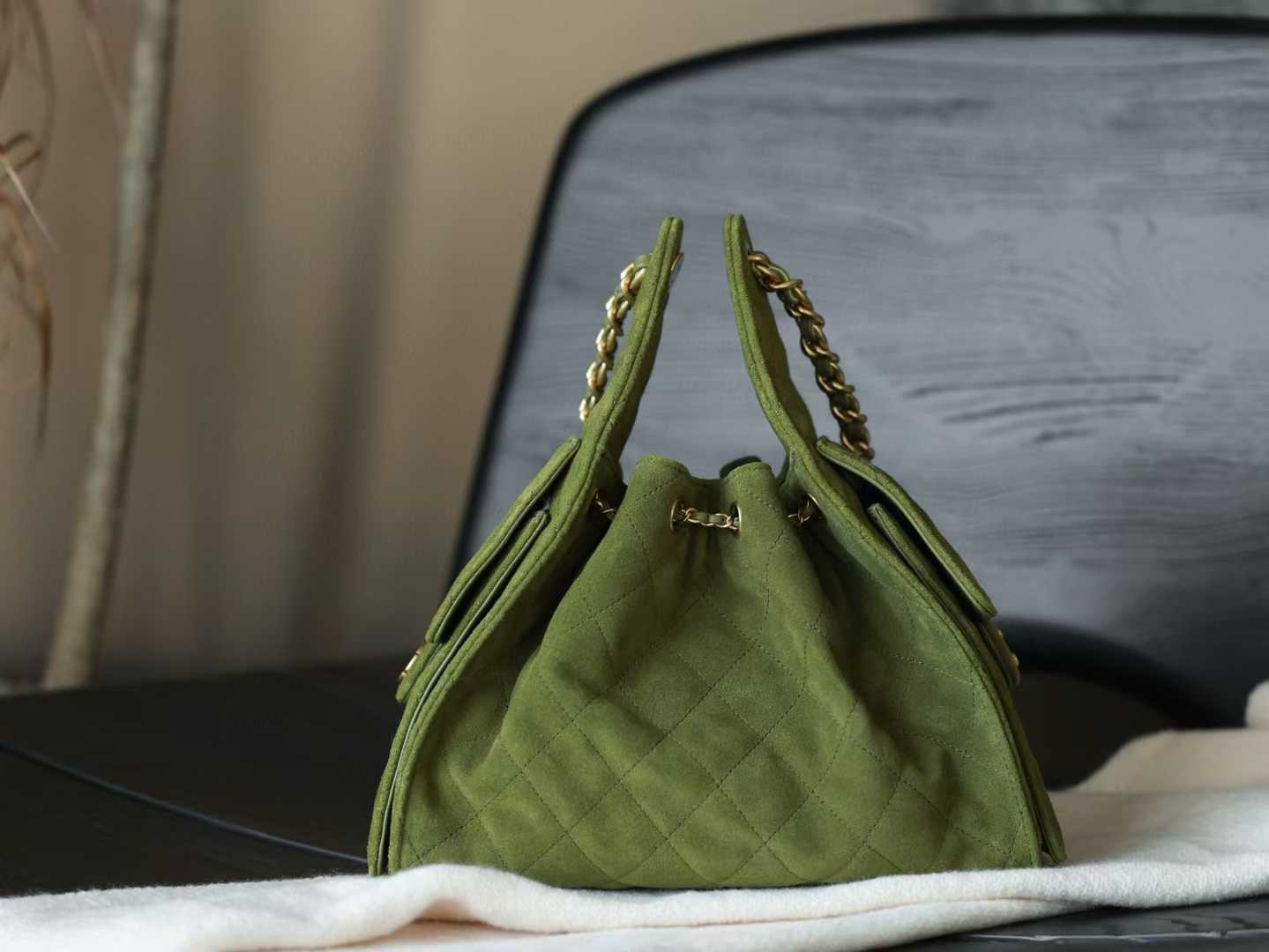 CHAMEL 25bag 嬉皮包 Hobo 抹茶綠