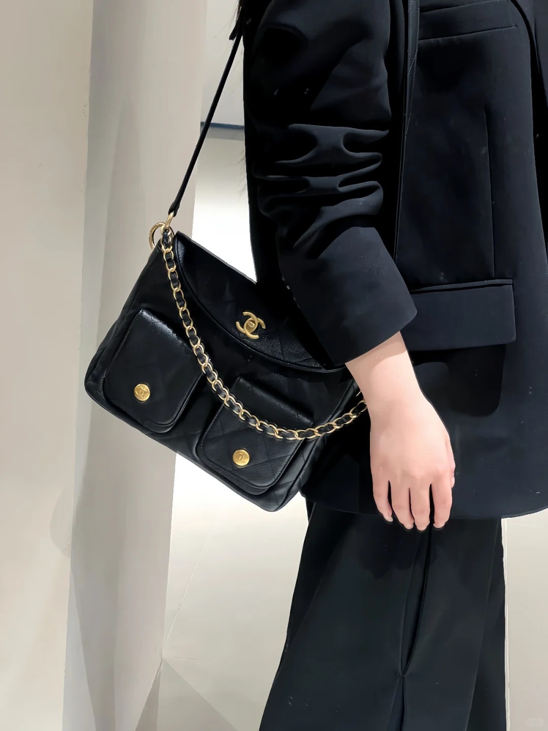 CHANEL 25P HOBO魚子醬 郵差包 嬉皮包