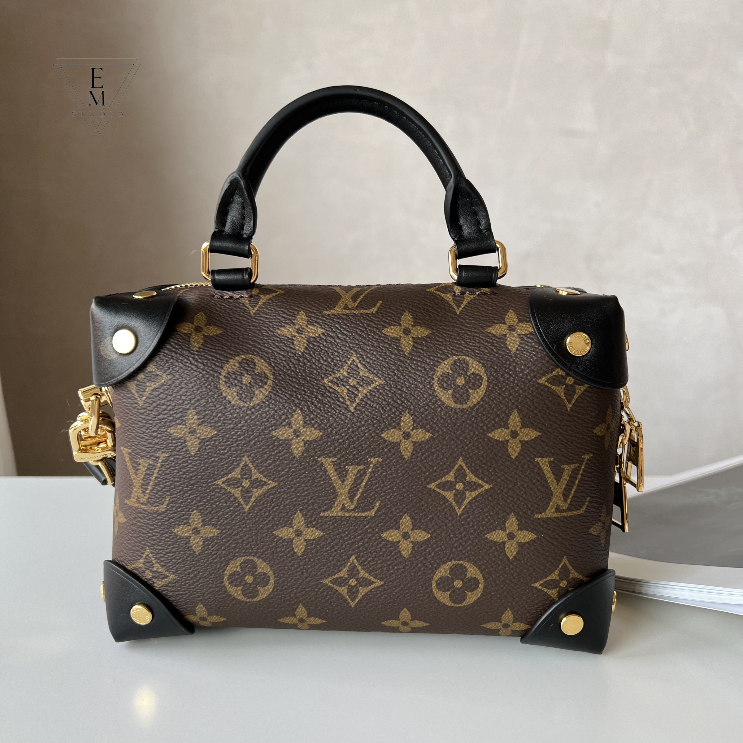 LV PETITE MALLE SOUPLE 老花小行李箱手袋