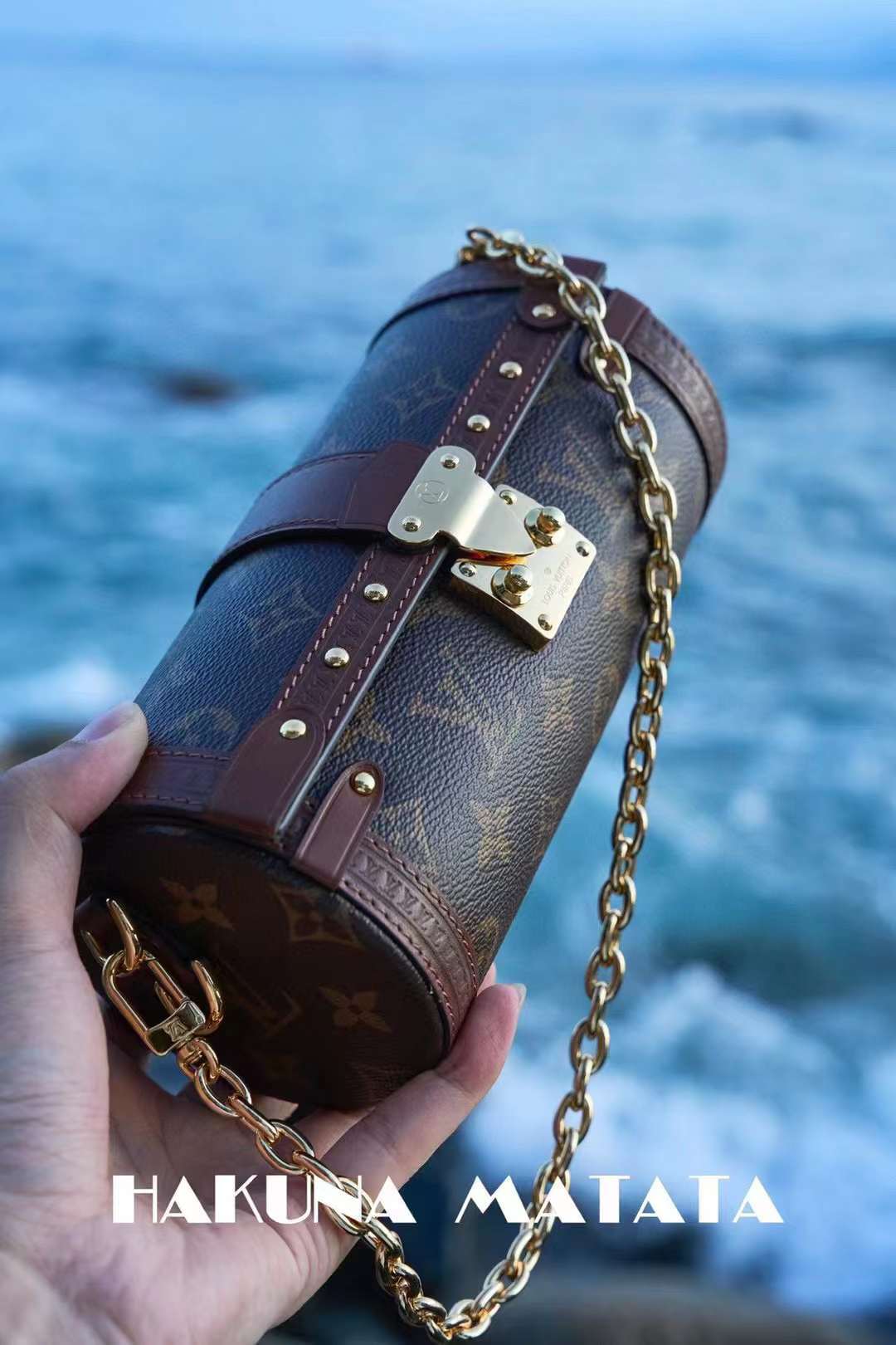 LV PAPILLON TRUNK 斜背圓筒包 最新芯片版本 M57835