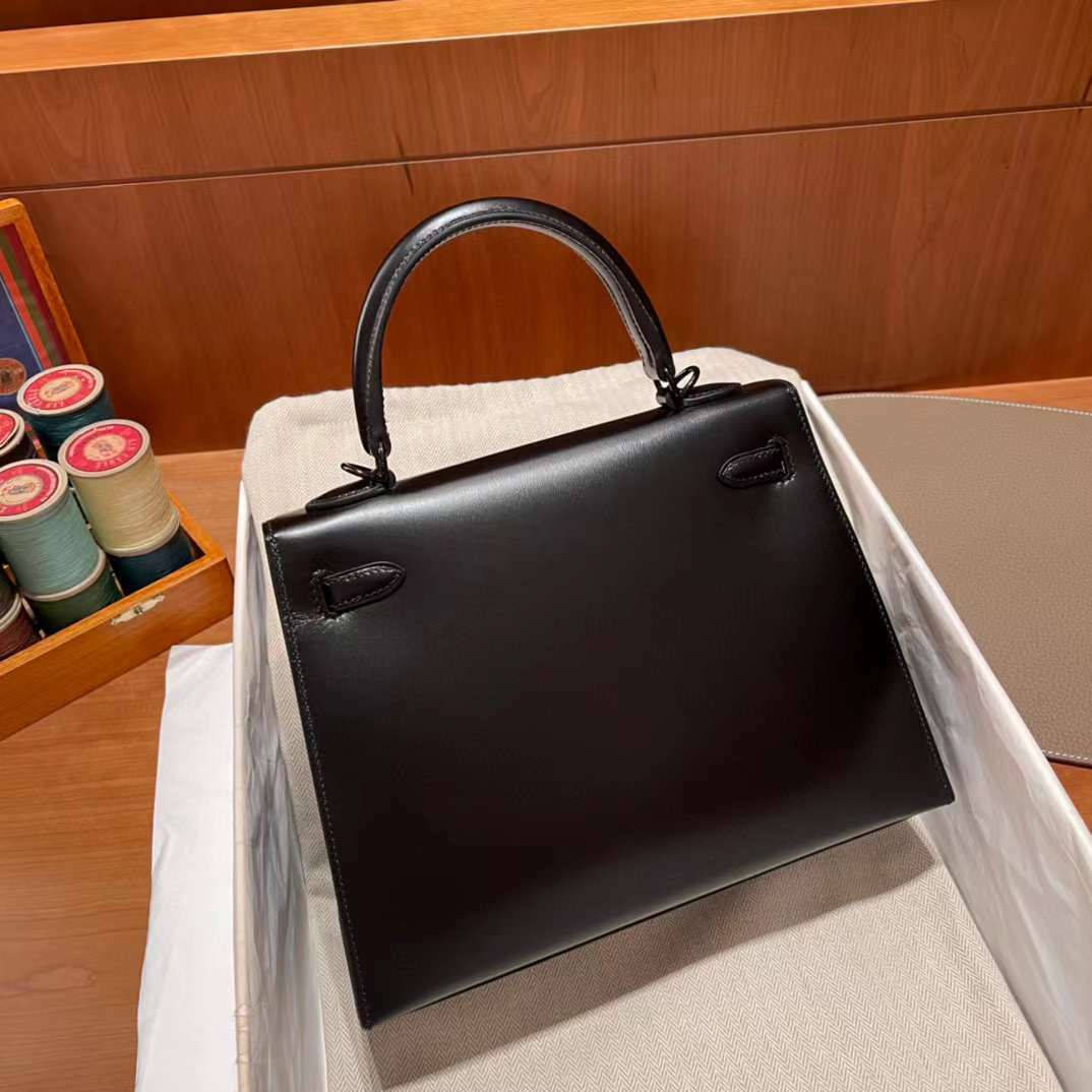 HERMES KELLY SO 89黑色 BLACK 25CM