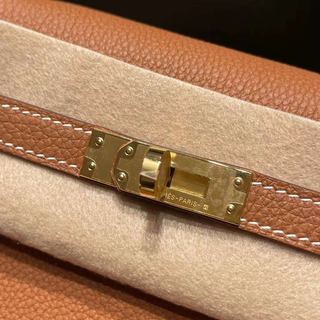 HERMES KELLY EPSOM皮 37金棕 金釦 25/28/32/35