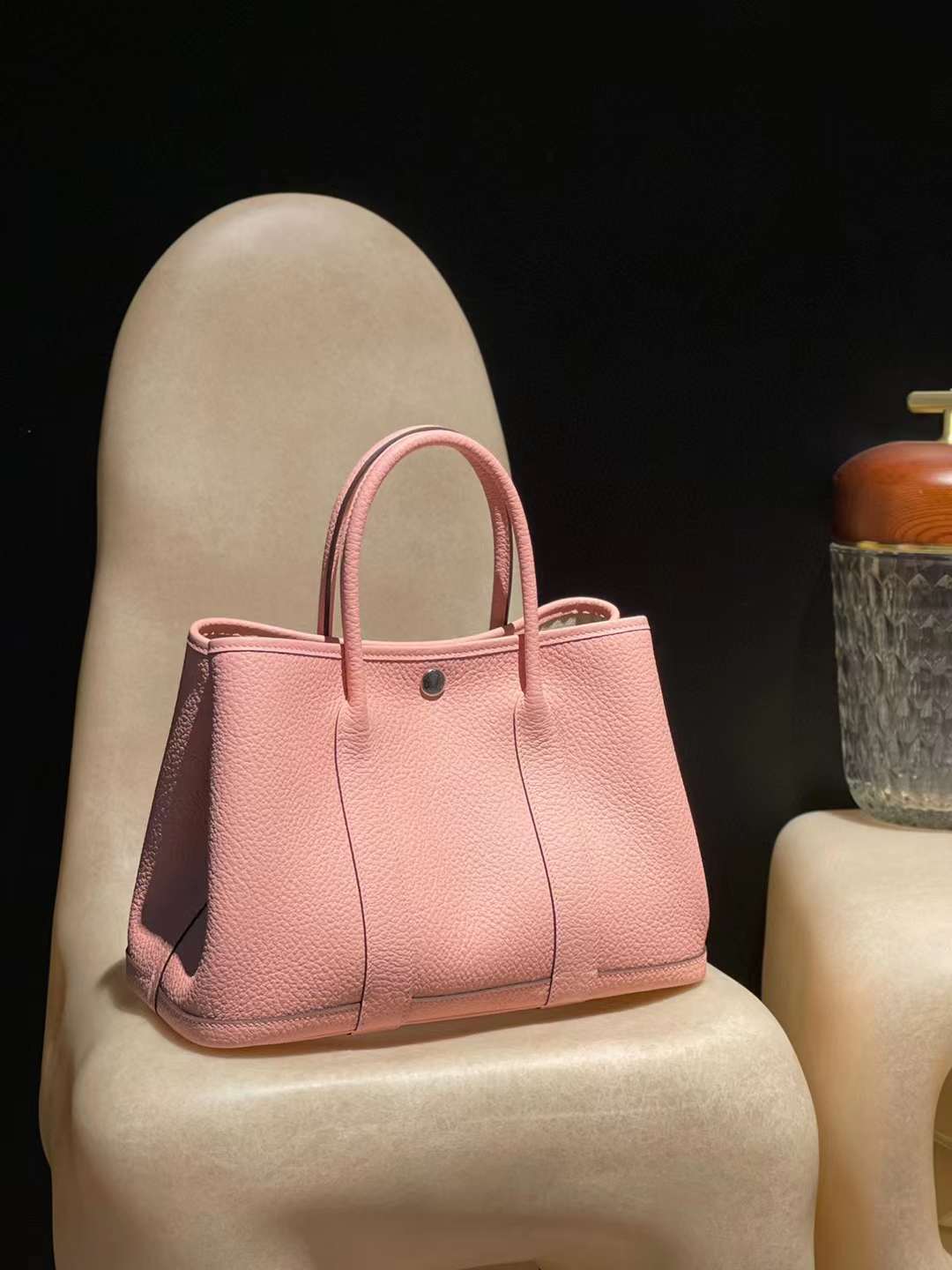 HERMES GARDEN PARTY COUNTRY皮 3Q 粉色 30/36