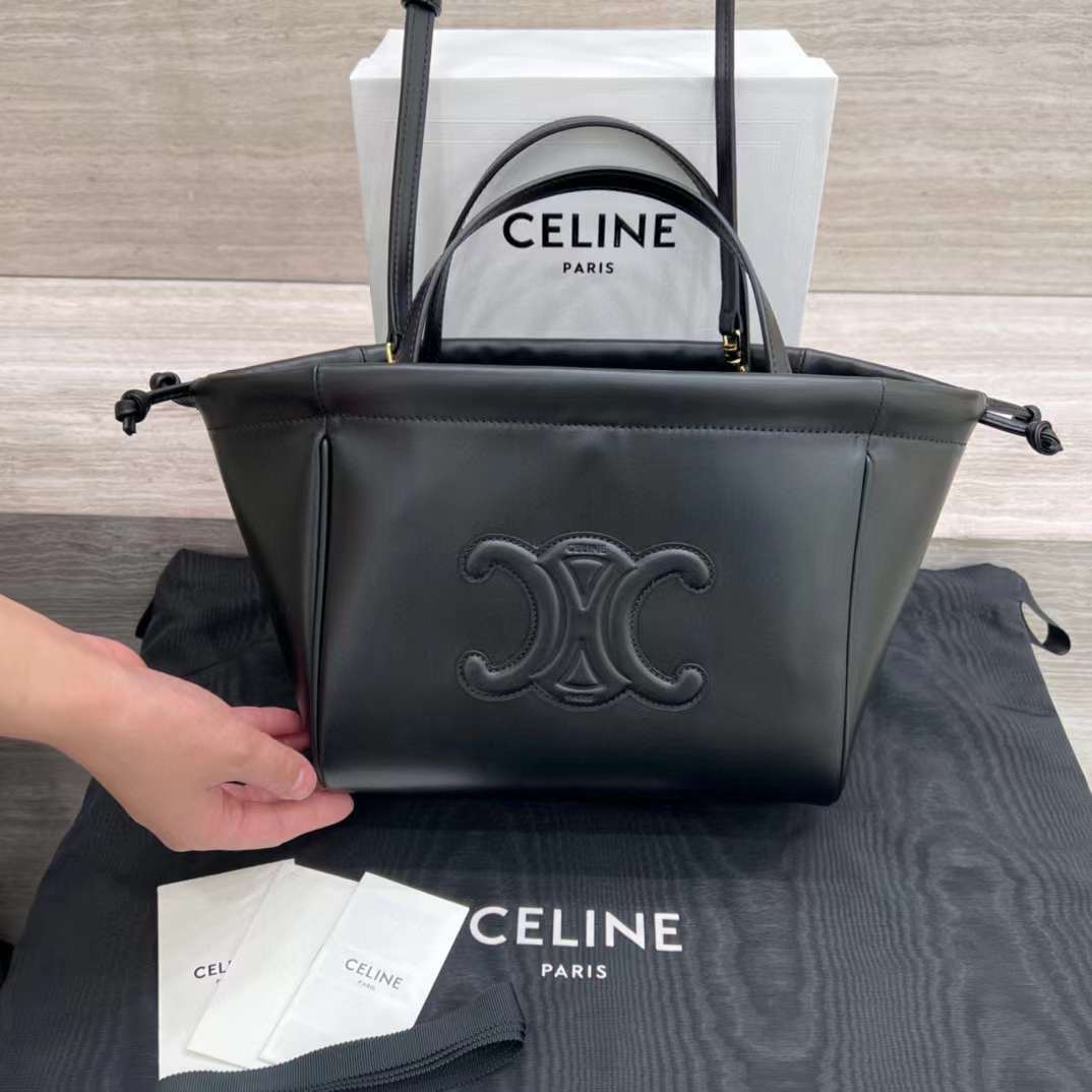 CELINE CABAS TRIOMPHE MINI 抽繩托特包 (兩色)