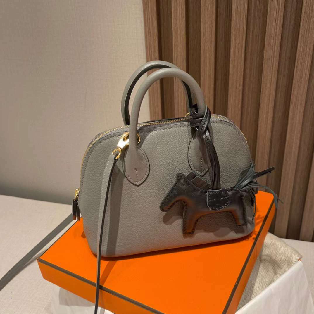 HERMES MINI BOLIDE EVERCOLOR皮 0L 積雨雲灰GRIS MEYER