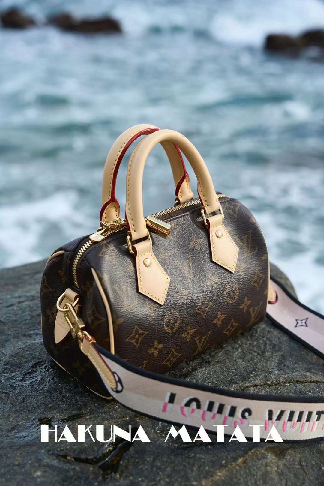 LV SPEEDY BANDOULIÈRE 20 波士頓包 黑色寬肩帶 最新芯片版本 M46234