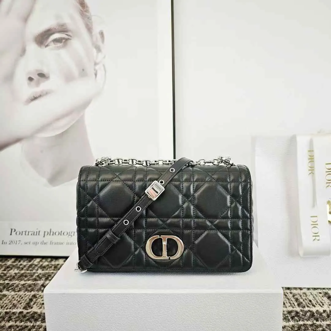 Dior Soft Caro 手袋 黑銀