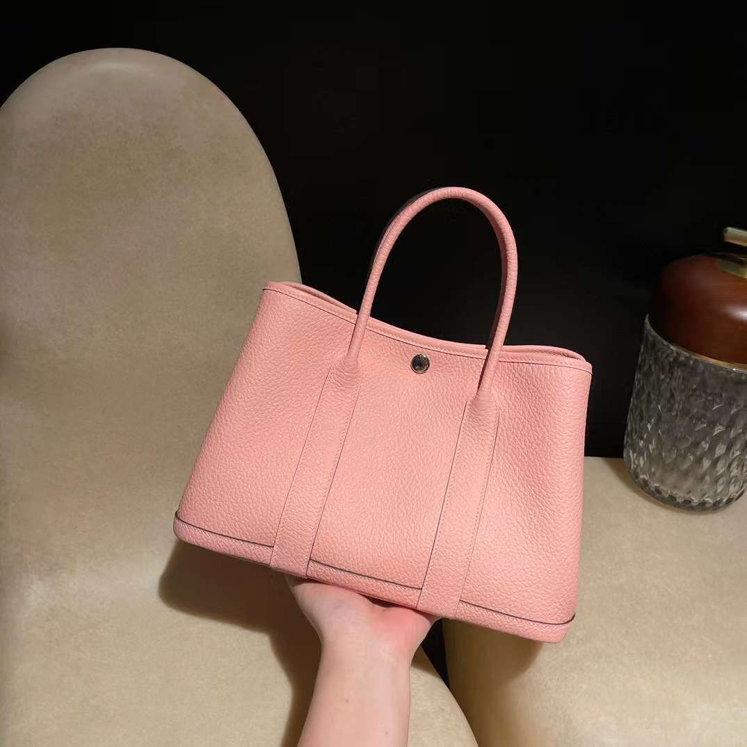 HERMES GARDEN PARTY COUNTRY皮 3Q 粉色 30/36