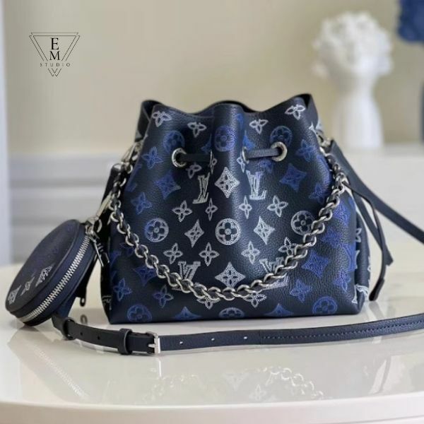 LV BELLA 深藍漸變色水桶包