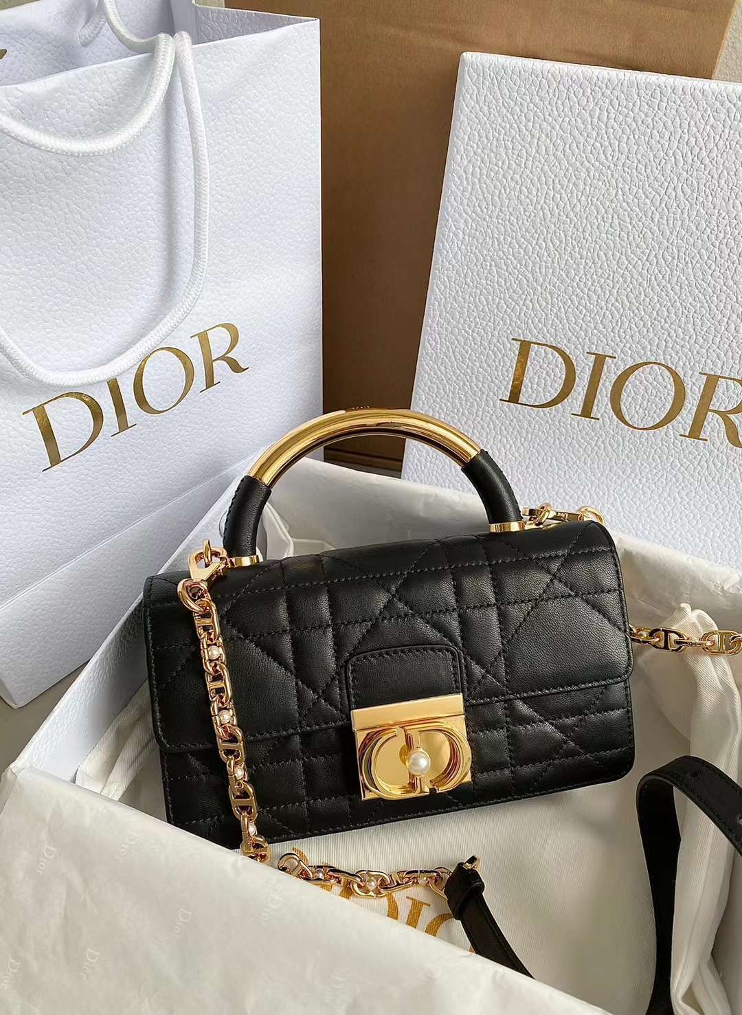 DIOR MINI ANGE 鏈條包 (兩色)