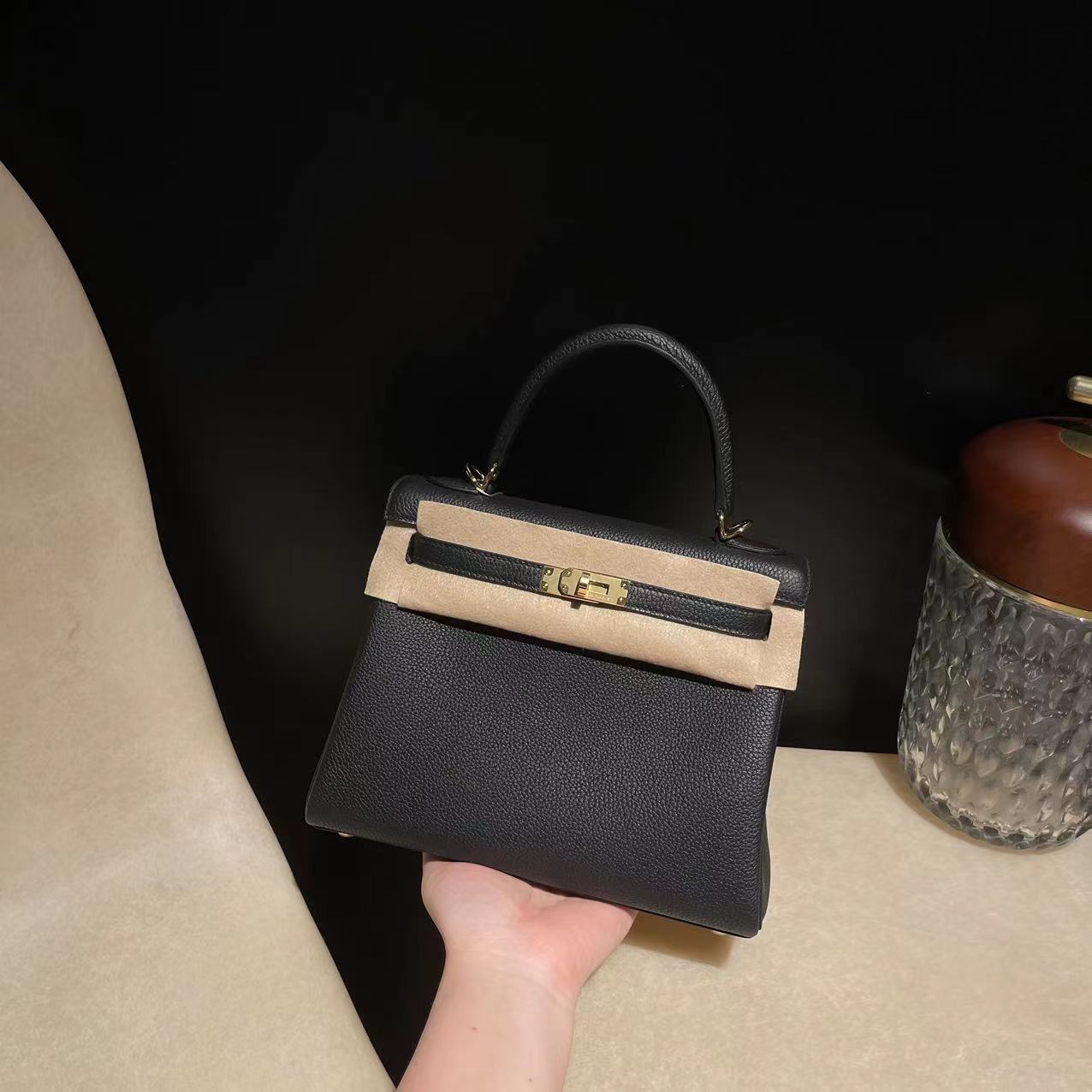 HERMES KELLY TAURILLON TOGO 89黑色 金釦 25/28/32/35
