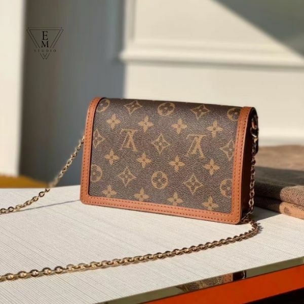 LV DAUPHINE WOC 老花鏈條包