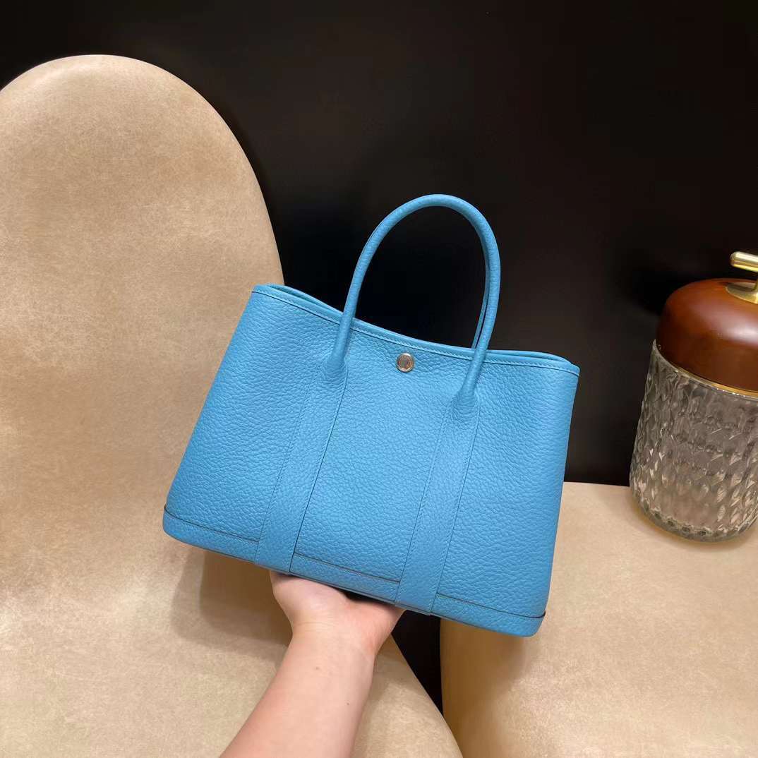 HERMES GARDEN PARTY COUNTRY皮 P3 北方藍 30/36