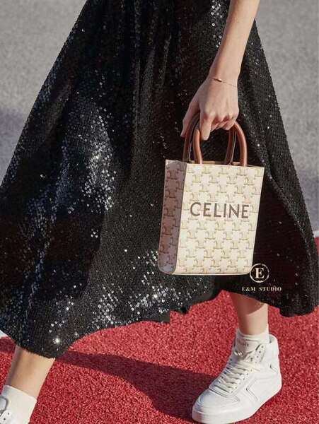 CELINE TRIOMPHE帆布迷你型直式CABAS 琴譜包