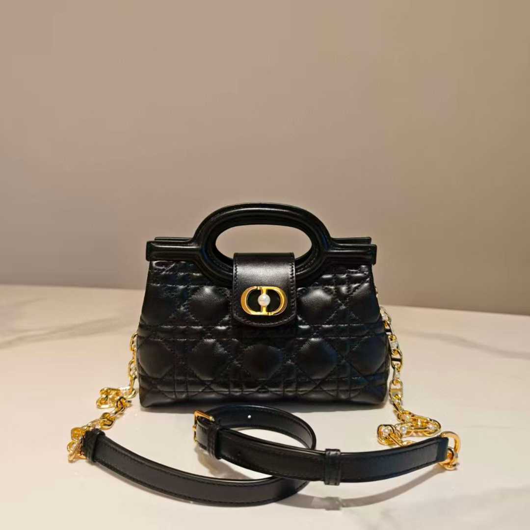 Dior Jolie Top Handle 珍珠迷你鏈手袋 晚宴包 (兩色)