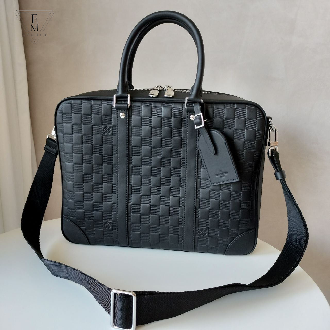 LV DAMIER INFINI ONYX 牛皮革SIRIUS公事包