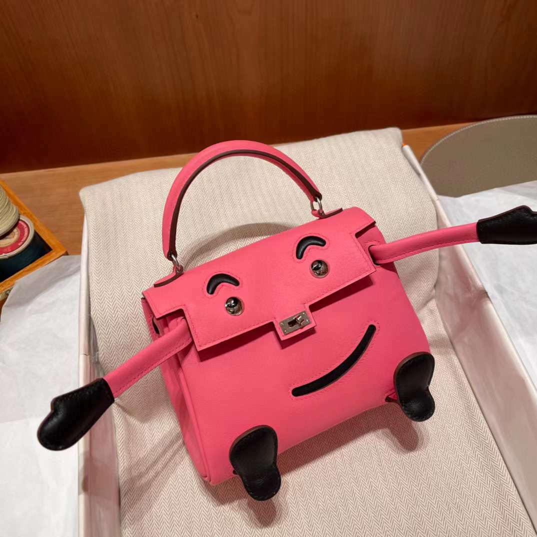HERMES KELLY DOLL 8W ROSE AZALEE 杜鵑粉 [