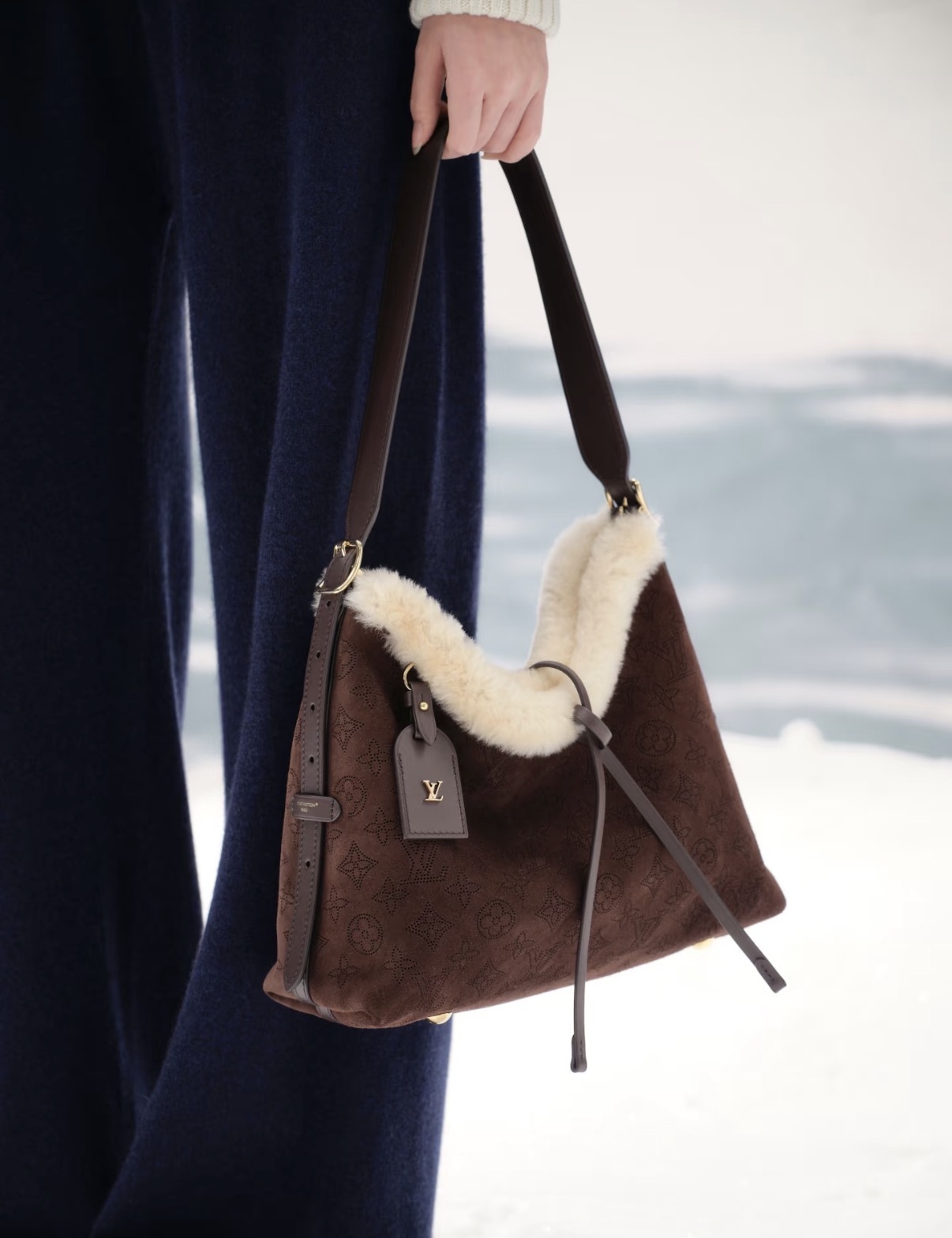 LV 秋冬新款｜滑雪系列🎿CARRYALL 泰迪毛毛款（兩色）