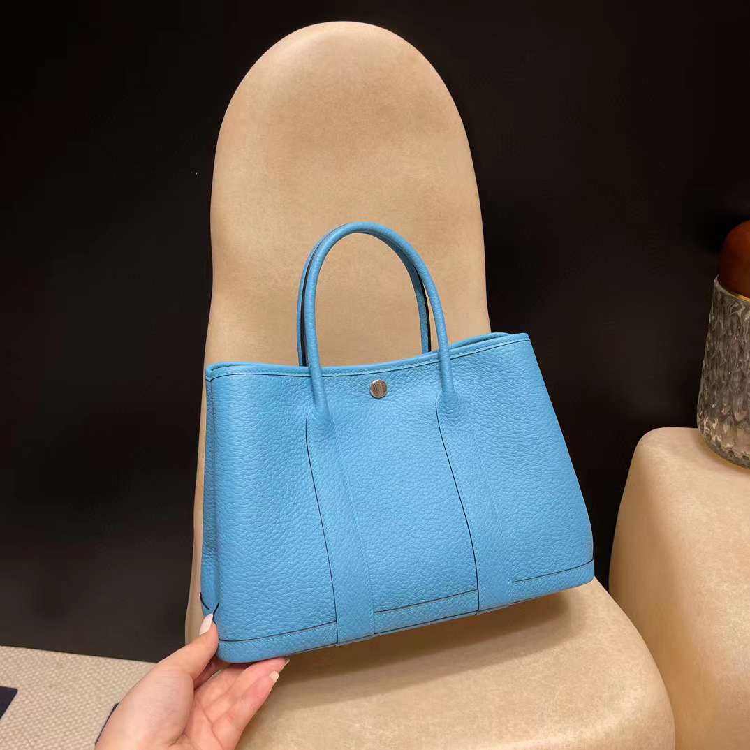 HERMES GARDEN PARTY COUNTRY皮 P3 北方藍 30/36